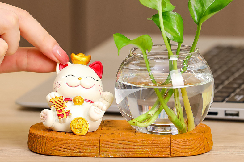辦公室招財(cái)貓裝飾品